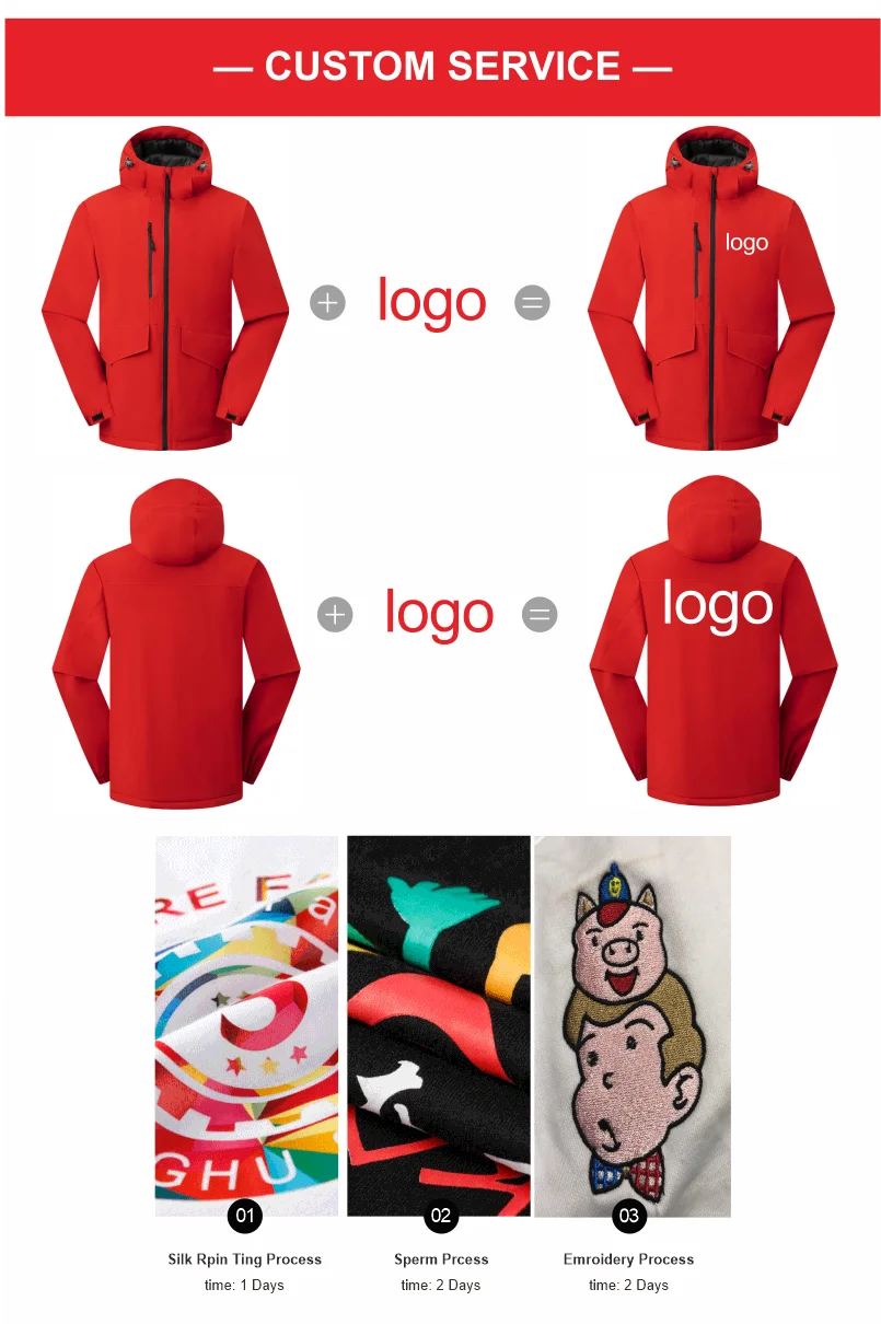 Winter Jacket Custom Logo Thick Velvet Warm Coat Men Women Windproof Hooded Outdoor Casual Mountaineering Overcoat ELIKE