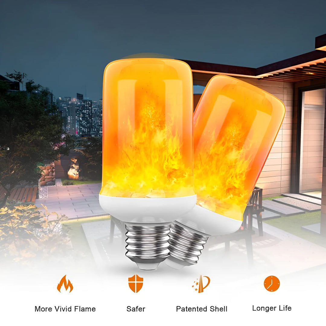 USB E14 E27 B22 Led Simulated Flame Bulbs 9W AC85-265V Luces Home Electronic Accessories Lamp Flame light Effect Bulbs Lampada