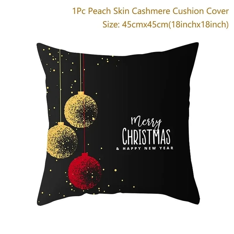 Christmas Themed Pillowcases Car Accessories Office Santa Claus Guest Sofa Home Pillowcases