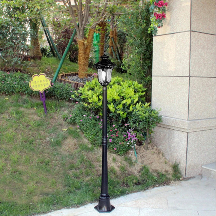 (≈ 1.8M) Outdoor Lawn Lamp European Waterproof Garden Lawn Lamp Outdoor Led  Single Aisle High Pole Street Lamp
