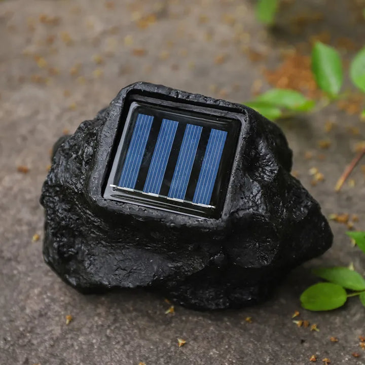LED Solar Energy Warm Light  Outdoor Garden Lawn Decoration Waterproof Lighting Garden Spotlight Solar Simulation Stone Light
