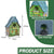 Outdoor Birdhouse Resin Garden Decoration Hanging Cabin Suitable for Small Birds Birdhouse
