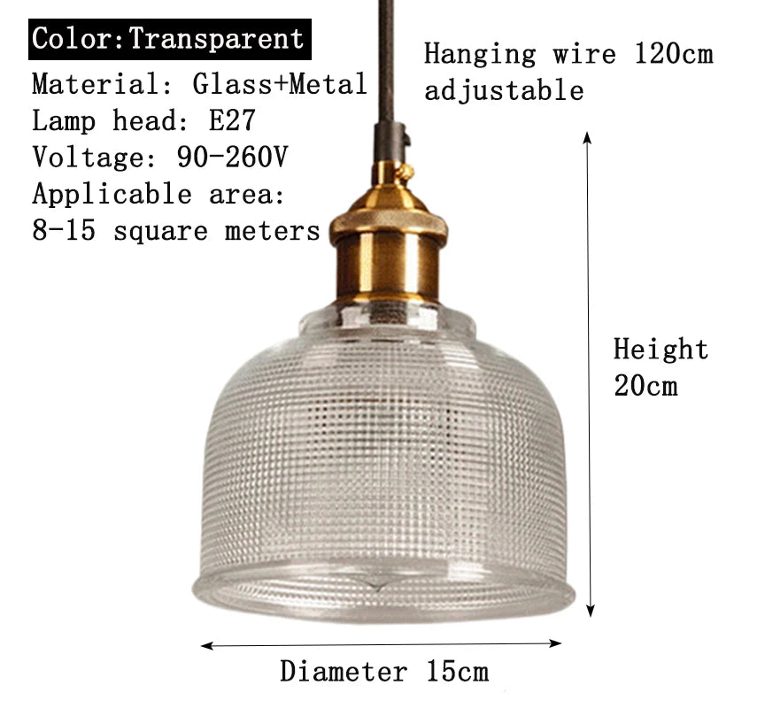 Stained glass Pendant Lights E27 holder Vintage Classic hanging lamp for Dining Room Bedroom Bedside Bar Cafe Luminaire Decor