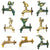 Vidric Outdoor Decorativ Garden Faucet Animal Shape Bibcock Green/Antique Brass Tap Washing Mop/Garden Watering Animal Faucet
