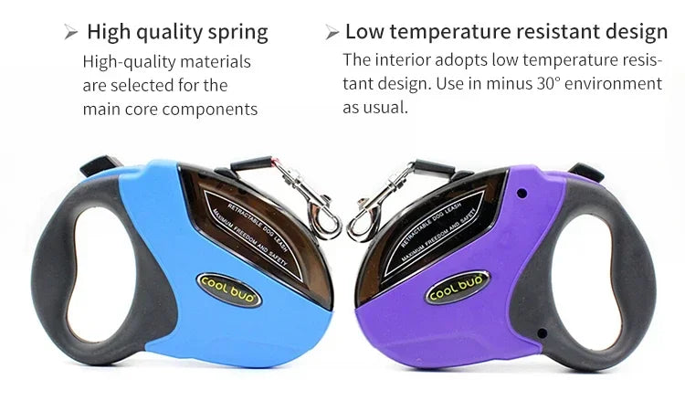 Luxury Retractable Dog Leash for Medium Dogs Puppy Chihuahua French Bulldog Pet Leashes Automatic Extending Leads