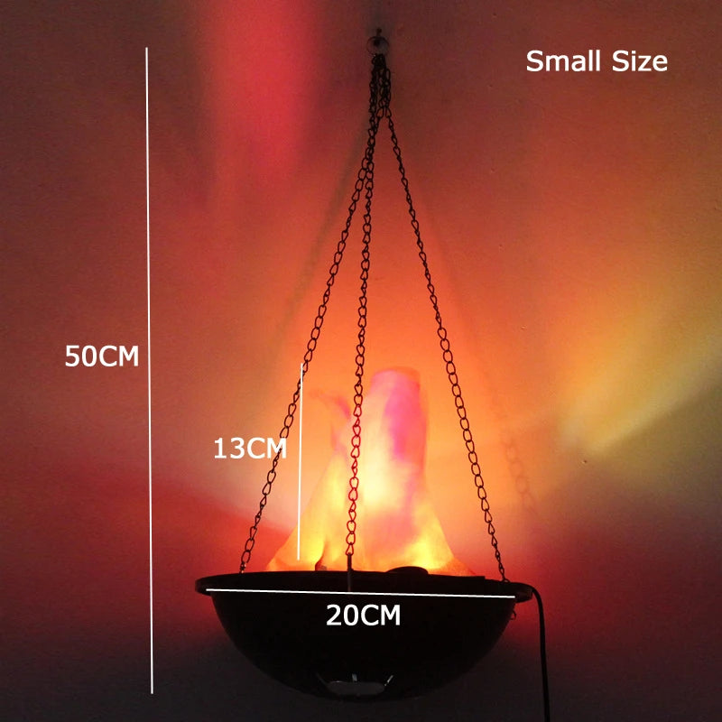 Halloween decoration electronic LED flame lamp fake fire burning prop haunted house bar store home party decoration lighting