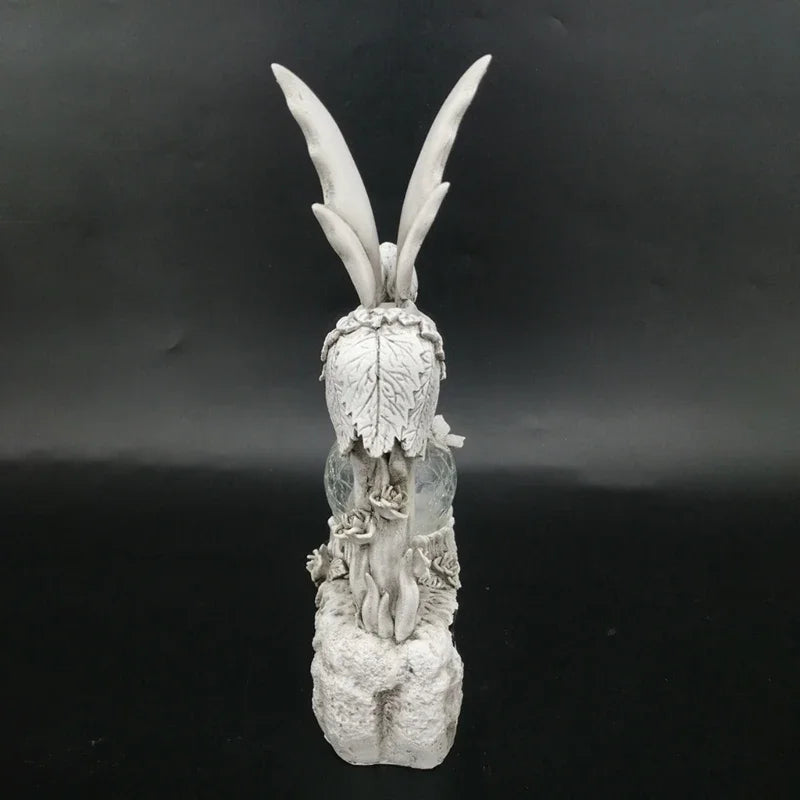 Fairy Garden Solar Flashing LED  Resin Garden Statue Outdoor Decoration