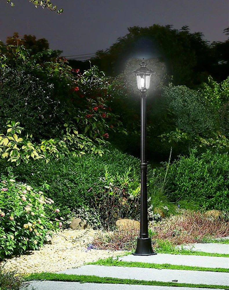 (≈ 1.8M) Outdoor Lawn Lamp European Waterproof Garden Lawn Lamp Outdoor Led  Single Aisle High Pole Street Lamp