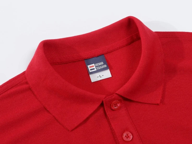 custom logo Summer New Men Polo Shirt  Short-sleeved Casual Solid Tops Custom Printing Your Own Design Photo or Logo Women Polos