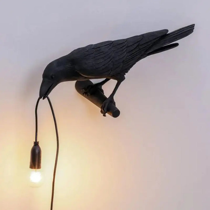 Modern Table Light,E12 Wall Lamp Resin Bird Light for Home Decoration Living Room Foyer Study Bedroom Nightstand Lights