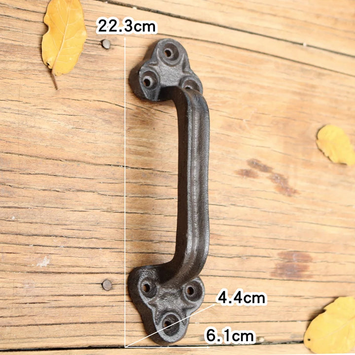Retro Outdoor Iron Door Pulls European Sle Courard Decorative Wall Art Home Decor Iron Artistry Vintage Door Handles