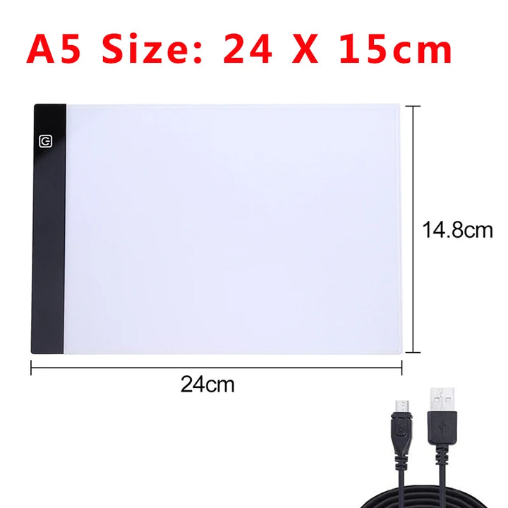 A5/A4/A3 LED Light Pad for diamond painting Artcraft Tracing Light Box Digital Tablets Painting writing Drawing Tablet