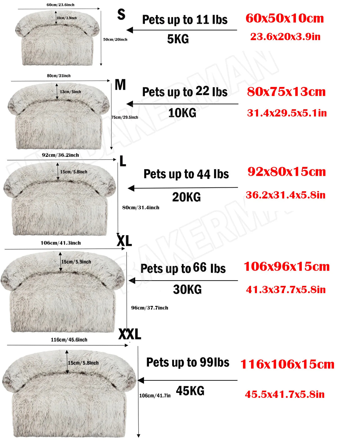 Pet Bed Sofa For Dog Bed Warm Nest Washable Soft Furniture Protector Mat Cat Blanket Large Dogs Sofa Bed