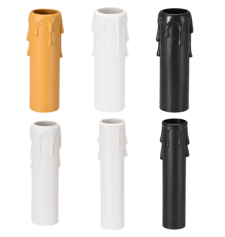 12Pcs Candle Tube Table Lamp Base Candle Lamp Holder Tube Candle Lamp Base Sleeve Candle Bulb Base Cover for E12 Chandelier
