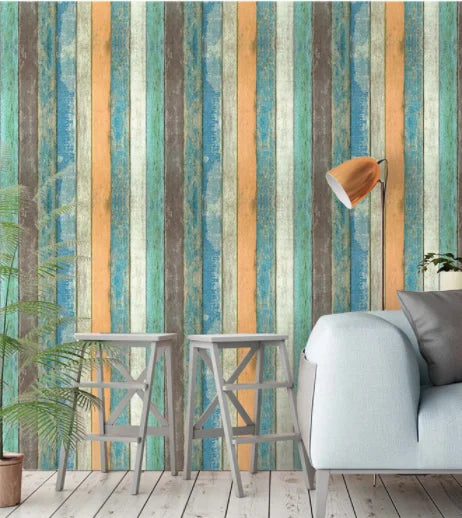 Wood Vinyl Wallpaper Roll Wood Grain Self Adhesive Wallpaper Kitchen Wardrobe Cabinet Furniture Contact Paper Renovation Door