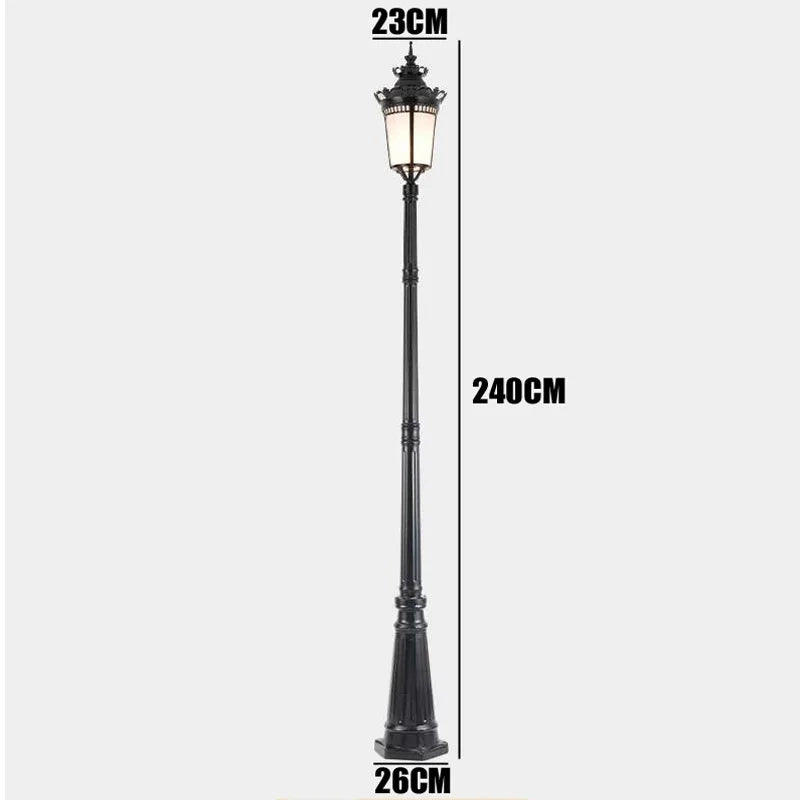 (H≈2.4M) Garden Lights, Outdoor Waterproof Garden Villa Landscape Lights, Street Lights, High Pole Lights