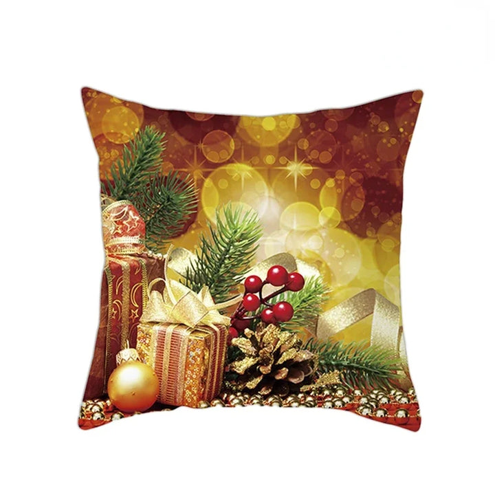 1pcs/set Christmas Black Gold Cushion Cover Merry Christmas Decorations for Home