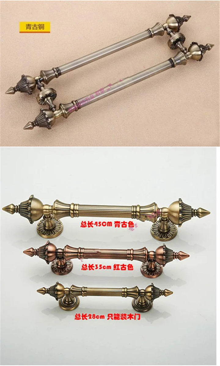 1pcs High Quality European Villa Hotel Entrance Gate Door Handle Glass KTV/hotel Wood Door Handles  Furniture Hardware .