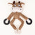 Pet Soothing Toys Dog Making Noise Squeaky  Bear Shaped Plaything Pets Wear Resistant Teeth Cleaning Toy