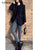 CJFHJE Women Fashion Tweed Double Breasted Black Blazer Coat Vintage Long Sleeve Flap Pockets Female Outerwear Chic Suit Femme