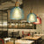 Glass Pendant Lights  E27 holder Creative Haning light for Dining Room Bedroom Bedside Bar Cafesuspension Luminaire Decoration