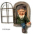 1 piece of Christmas decoration, home garden decoration, dwarf figurine, resin crafts, white bearded old man, Christmas gift