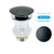 Bathroom Push Down Pop-Up Drain Sink Waste Stopper Valve Chrome Body with Color Lid Washbasin Water Head Deodorization Stopper