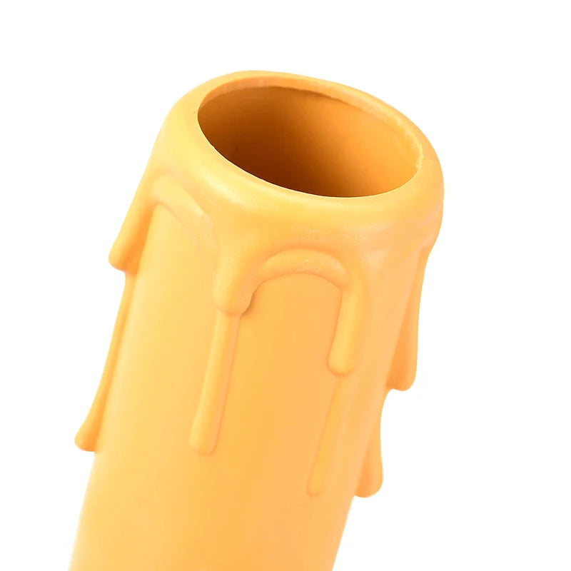 10pcs Candle Light Socket Covers E14 Candle Covers Sleeves Flame Retardant Vintage Style for Hotel Dining Room for Chandelier