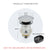 Bathroom Push Down Pop-Up Drain Sink Waste Stopper Valve Chrome Body with Color Lid Washbasin Water Head Deodorization Stopper