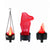 Led Fake Flame Lamp Mini 3D Flickering Fire Flame Light Electronic Night Light AU Plug Indoor