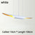 SANDYHA Modern Home Decoration Hanging Chandelier Creative Design Aluminum Tube Oblique Mouth Led Lamp