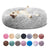 Round Pet Bed for Large Dog Bed Donut Long Plush Cat Bed for Medium Dog House Winter Warm Sleeping Pet Kennel Removable Dog Sofa