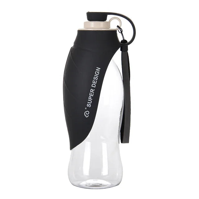 OUZEY 580ml Dog Water Bottle Outdoor Dog Walking Portable Foldable Drinking Bowls For Small Medium Dogs
