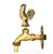 Vidric Outdoor Decorativ Garden Faucet Animal Shape Bibcock Green/Antique Brass Tap Washing Mop/Garden Watering Animal Faucet