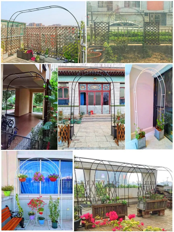 New Outdoor Wedding Arch Door Wrought Iron Home Garden Arches
