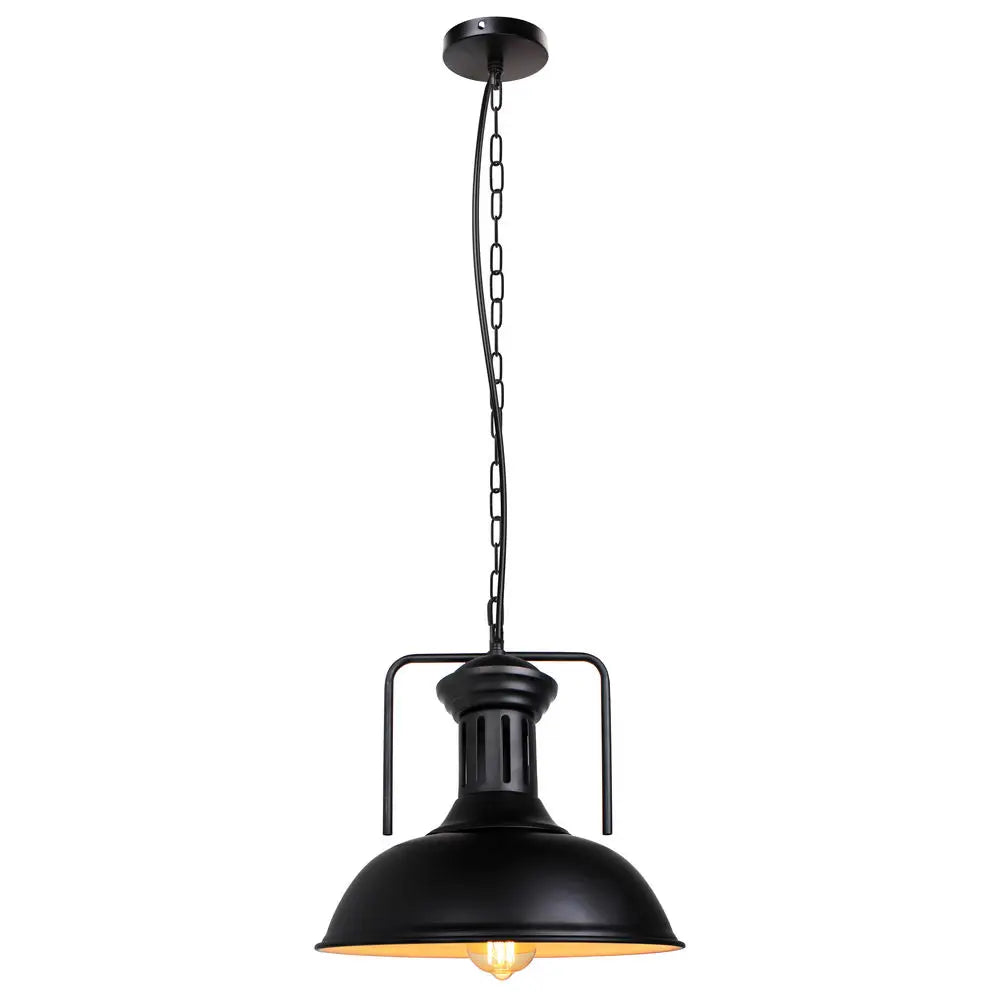 Vintage Bronze Black Metal Hanging Lamp Shade Edison Pendant Light Industrial Lamp
