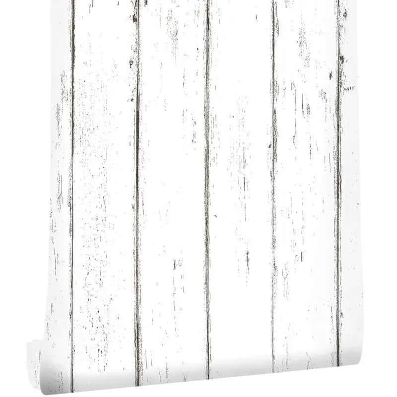 Wood Vinyl Wallpaper Roll Wood Grain Self Adhesive Wallpaper Kitchen Wardrobe Cabinet Furniture Contact Paper Renovation Door