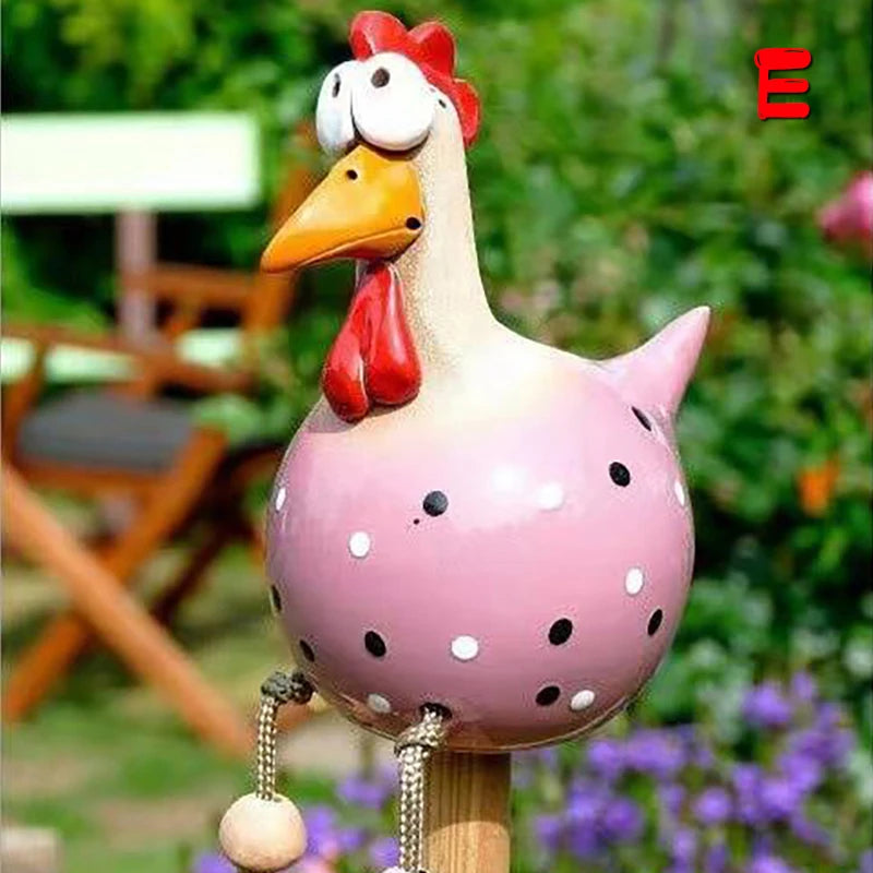 Funny Chicken Fence Decor Resin Statues Home Garden Farm Yard Decorations Chicken Hen Sculpture Art Craft Courtyard