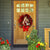 Christmas Wreath With Lamp Bow Ball Big Red Flower Navidad Party Wall Door Window Fireplace Staircase Balcony Garden Wreath 2023