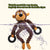 Pet Soothing Toys Dog Making Noise Squeaky  Bear Shaped Plaything Pets Wear Resistant Teeth Cleaning Toy