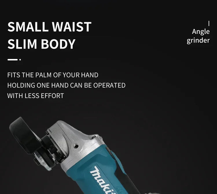 Makita DGA404 18V Brushless Electric Angle Grinder 125mm Cordless Grinder Metal Wood Grinding Polishing Cutting Power Tool