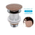 Bathroom Push Down Pop-Up Drain Sink Waste Stopper Valve Chrome Body with Color Lid Washbasin Water Head Deodorization Stopper