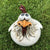 Chicken Sitting on Fence Decor Garden Statues for Fences Rooster Wall Art Yard Sculptures Farm Patio Lawn Decoration