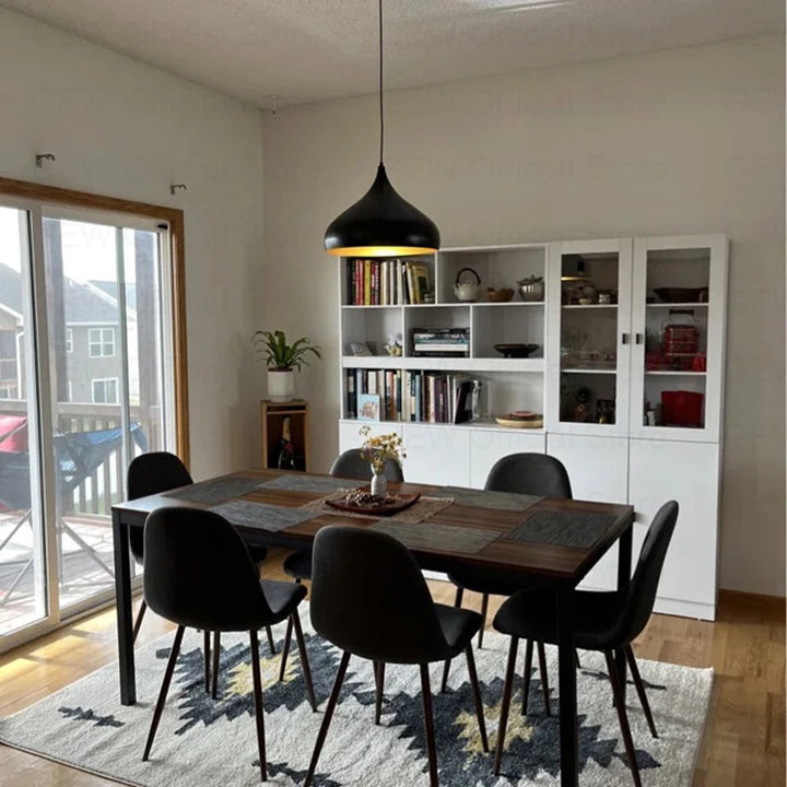 Nordic Retro Industrial Black Ceiling Pendant Lamp E27 for Restaurant Dining Table Bar Decorative Lighting Fixture