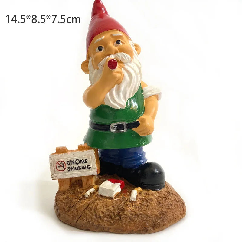 1 piece of Christmas decoration, home garden decoration, dwarf figurine, resin crafts, white bearded old man, Christmas gift
