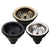 KEMAIDI Kitchen Sink Drain Strainer Stainless Steel Pop Up Sink Stopper Anti-Clogging Sink Food Catcher Basket Odor Filter Sink
