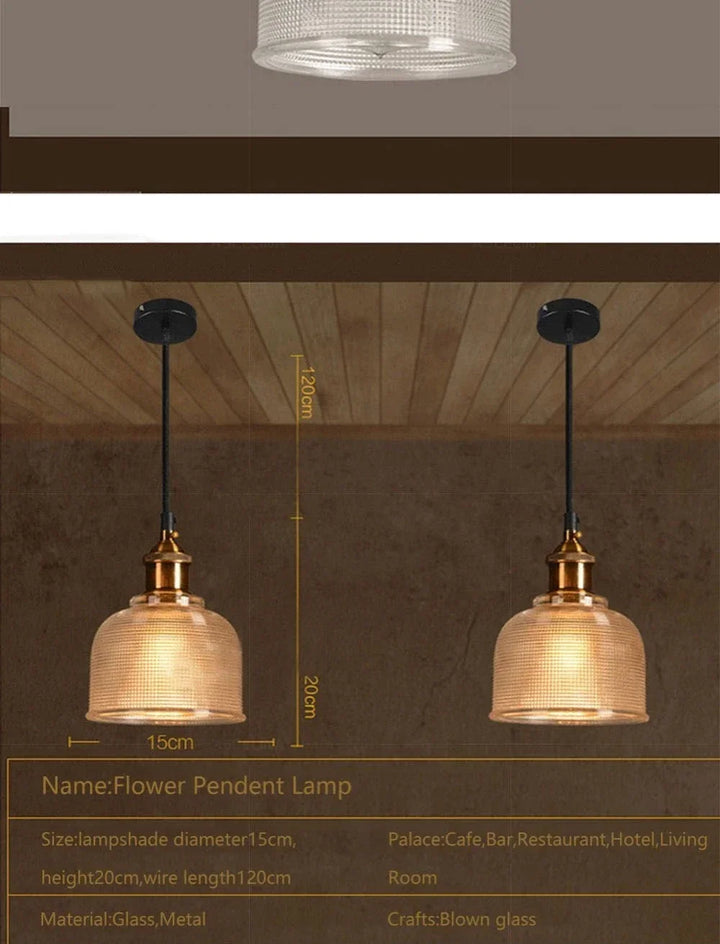 Nordic Glass Pendant Light Modern Brass Creative minimalist Chandelier For Dinning Room E27 Transparent Lampshade  Restaurant