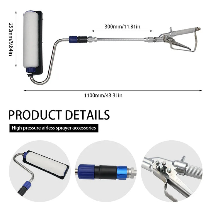 Hvlp Airless Paint Gun Powder Paint Sprayer Tools Sandblast Gun Sp Nozzle Set