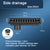 Black Floor Drain 304 Stainless Steel Shower Drain Long Strip Odor Proof Bathroom Floor Drainage Large Displacement
