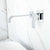 Matt Black & Chrome Brass Wall Mounted Basin Water Mixer Bathroom Quality Brass Single Handle Faucet Black Hot and Cold Tapware